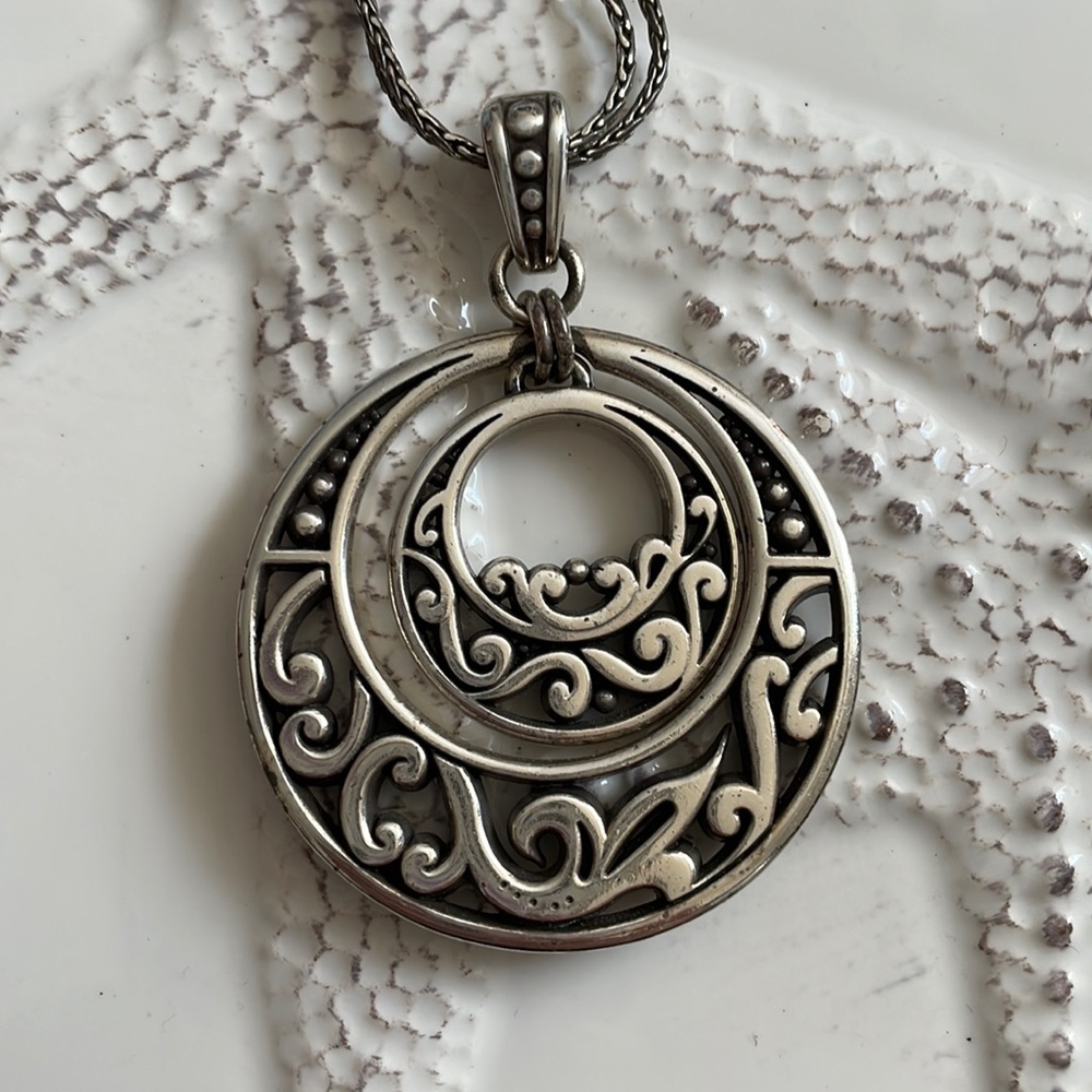 Brighton two circles, one within the other necklace